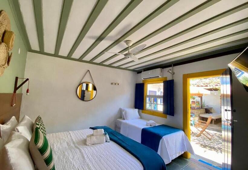חדר סטנדרט לשלושה, Casas Do Pátio Pousada & Bar