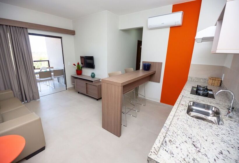 １ベッドルームのデラックスアパートメント, Alta Vista Thermas Resort