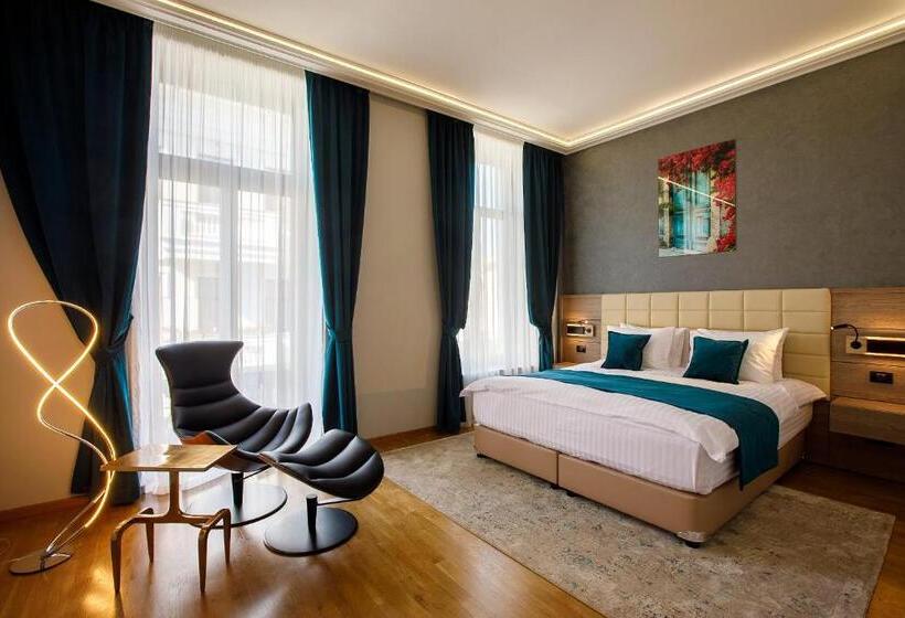 غرفة ديلوكس سرير كينج, Casa Hrisicos