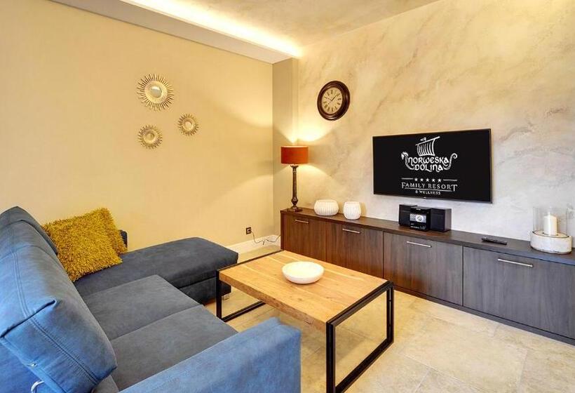 带阳台高级单卧公寓, Norweska Dolina Family&pet Friendly Resort
