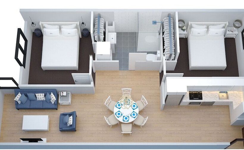 דירת שני חדרים, The Hamptons Apartments   Port Melbourne