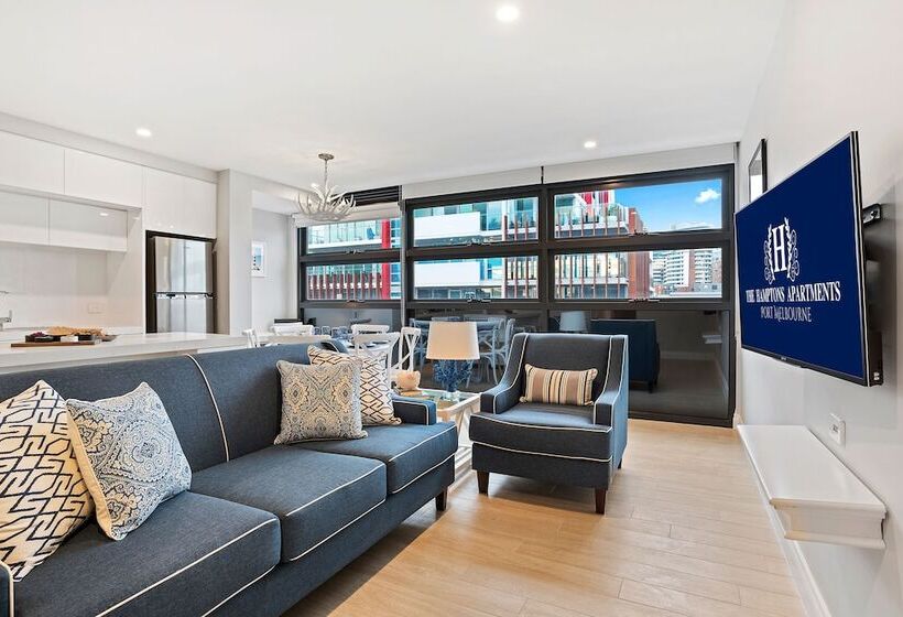 דירת דלוקס 2 חדרי שינה, The Hamptons Apartments   Port Melbourne