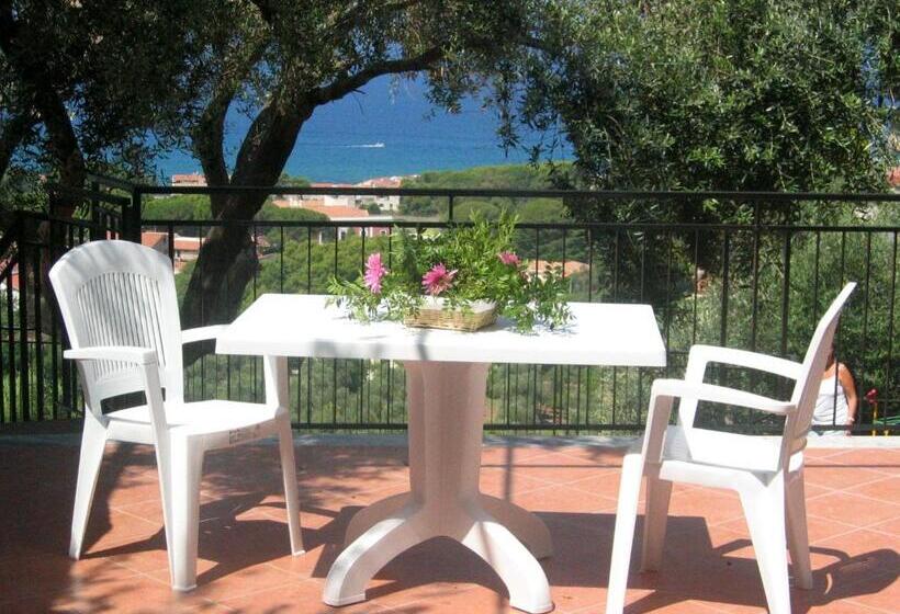 海の見える1ベッドルームアパートメント, Residence Domus Cilento