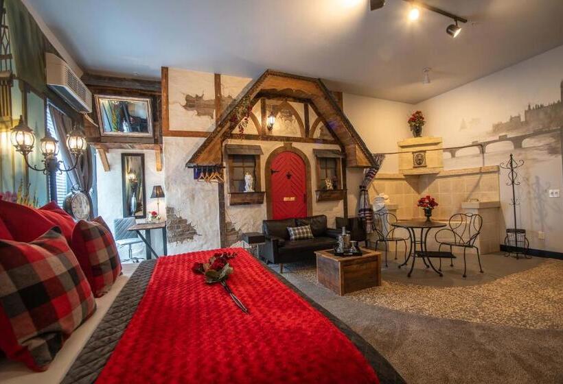 キングサイズベッドのスタンダードルーム, The Anniversary Inn   Boise