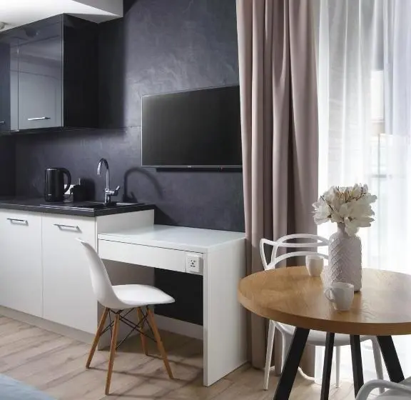 Huoneisto 1 Makuuhuone Parveke, My Story Sopot Apartments