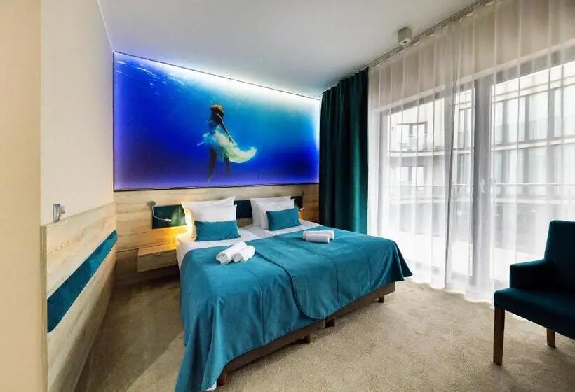 オーシャンビューデラックスルームバルコニー付き, Max Health Resort Spa