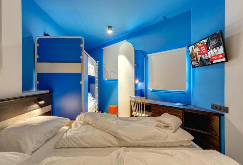 اتاق استاندارد چهار تخته, Meininger Hotel Bruxelles Gare Du Midi