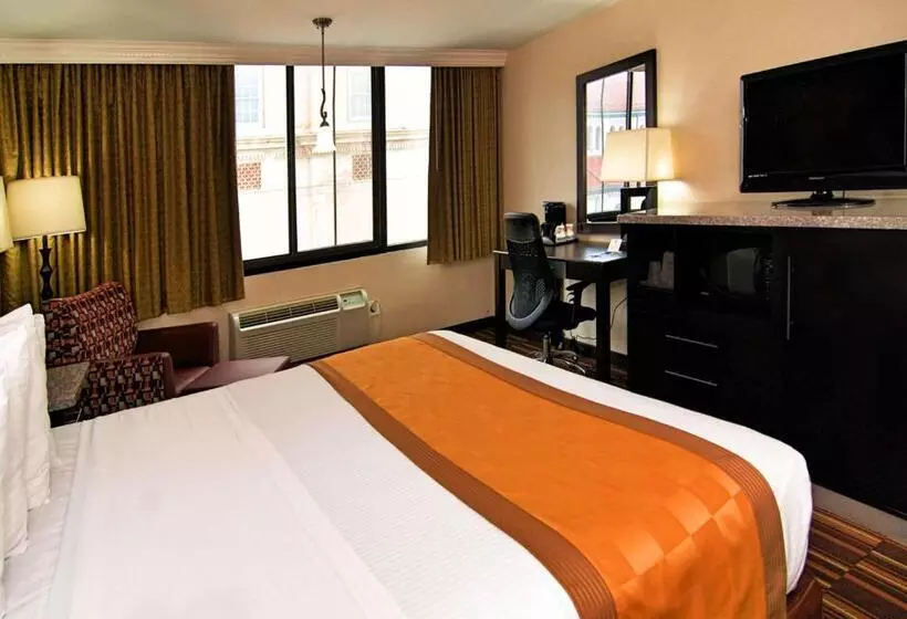 キングサイズベッドのスタンダードルーム, Best Western Atlantic City Beach Block