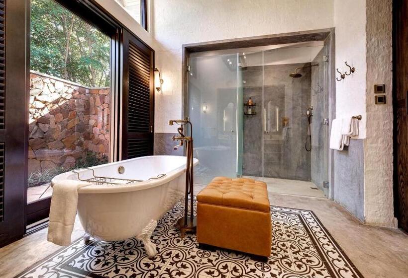 اتاق دلوکس با تخت کینگ و چشمانداز, Mbano Manor Hotel Victoria Falls By Mantis