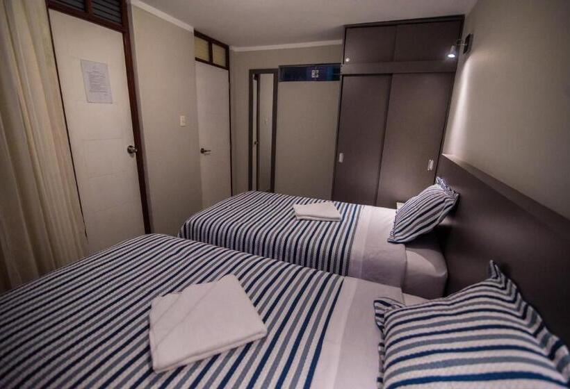 Номер Стандарт 2 Двуспальные Кровати, Hostal Montalvo