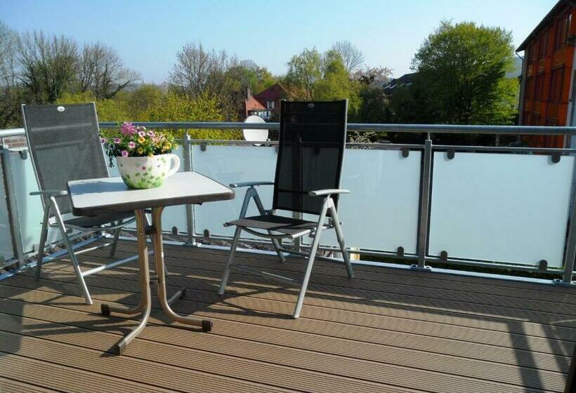 דירה בת חדר שינה 1 עם מרפסת, Ferienwohnungen Lippold