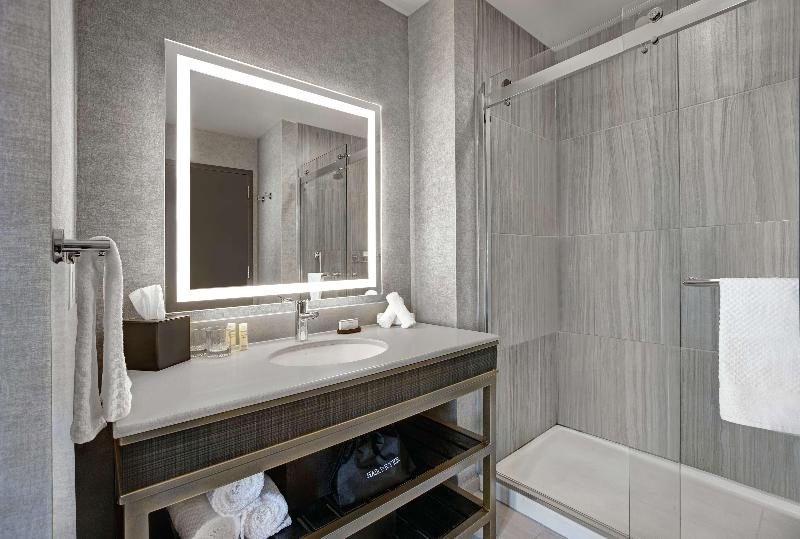 带大床的套房, Embassy Suites By Hilton Rockford Riverfront