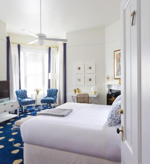 غرفة ديلوكس مزودة بشرفة, The White House Napa Valley