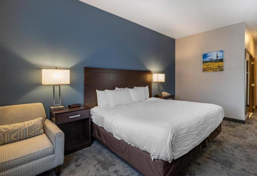 장애인을 위한 킹사이즈 침대 스탠다드 룸, Clarion Inn Kingman I40 Route 66