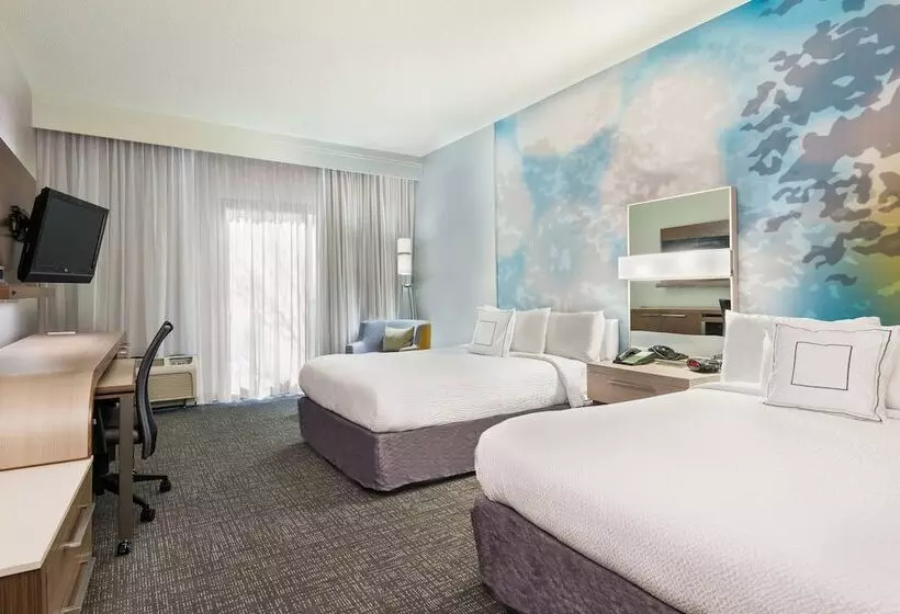 اتاق استاندارد با 2 تخت دوبل, Courtyard By Marriott Wilmington/wrightsville Beach