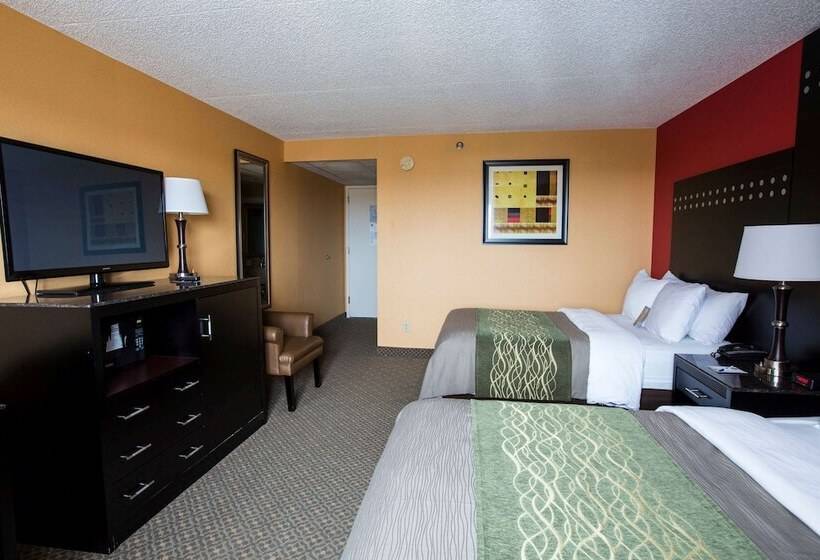 带2个双人床的标准工作室, Travelodge By Wyndham Absecon Atlantic City