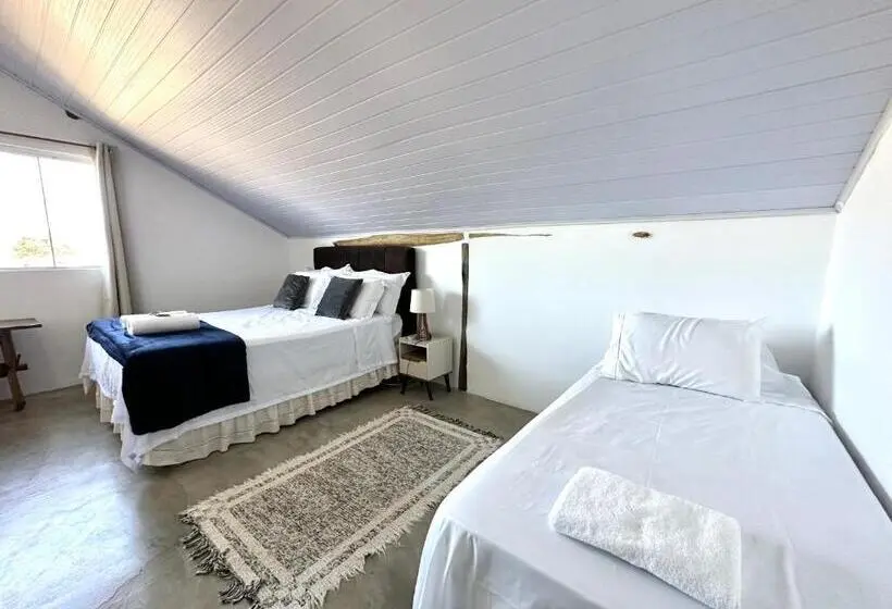 バルコニー付きデラックスルーム, Pousada/camping Mirante Serrano