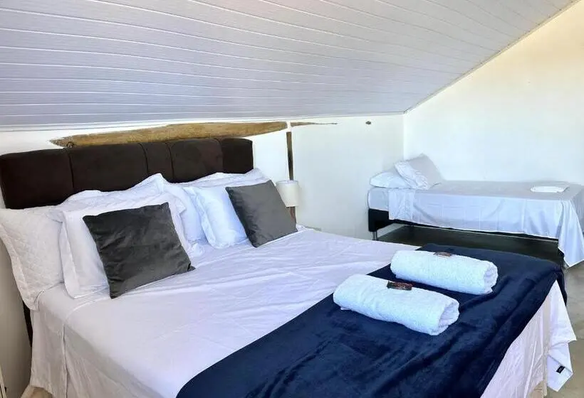 バルコニー付きデラックスルーム, Pousada/camping Mirante Serrano