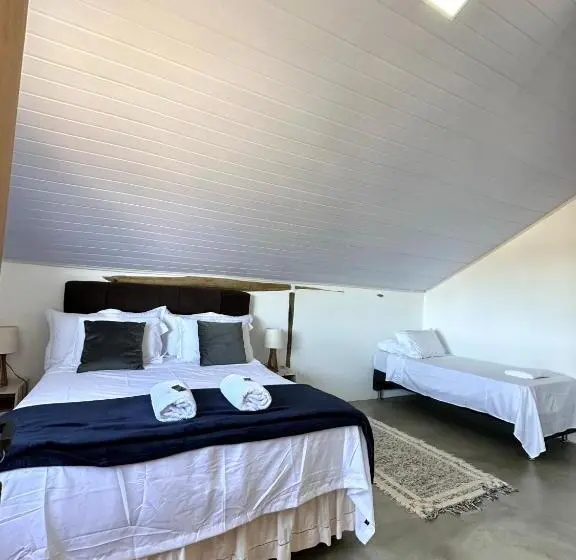 バルコニー付きデラックスルーム, Pousada/camping Mirante Serrano