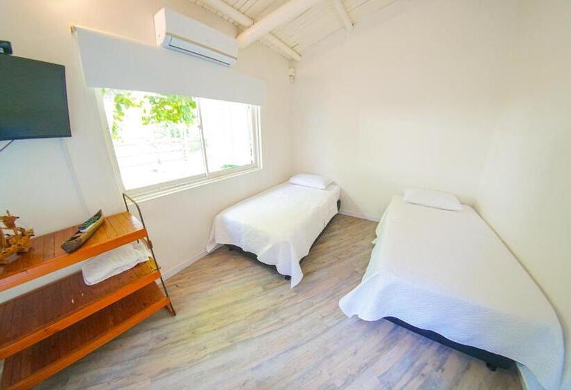스탠다드 트리픔 룸 공동욕실, Quinta Del Mar El Paraiso