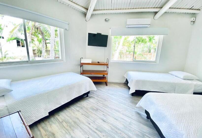 Quarto Triplo Estandar Banheiro Compartilhado, Quinta Del Mar El Paraiso