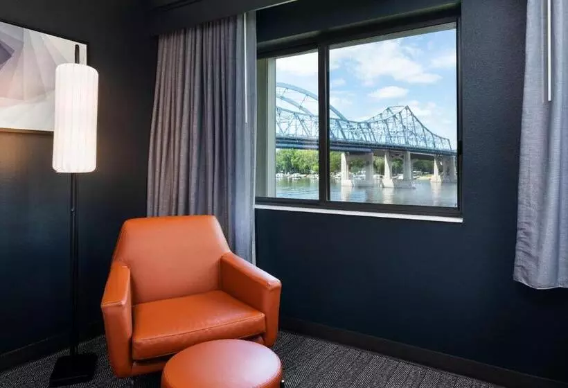 اتاق استاندارد با چشمانداز رودخانه, Courtyard La Crosse Downtown/mississippi Riverfront