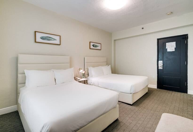 带2个双人床的标准工作室, Crest Hotel Suites