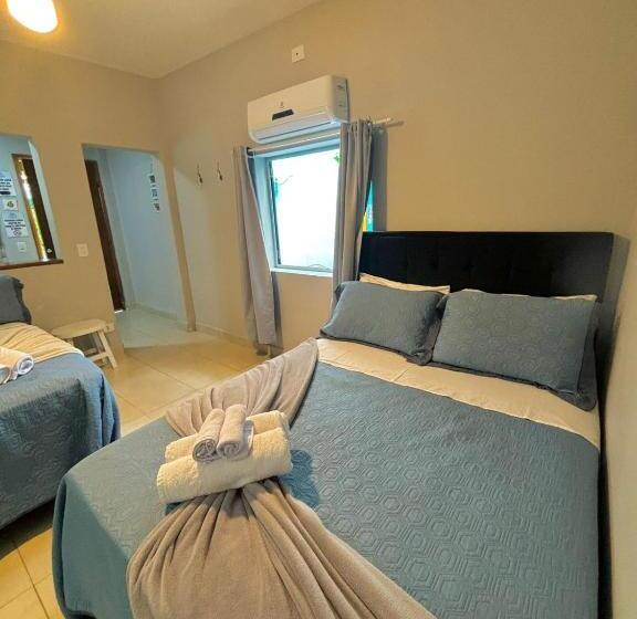 四人标准间, Pousada Orquídeas Do Guarujá