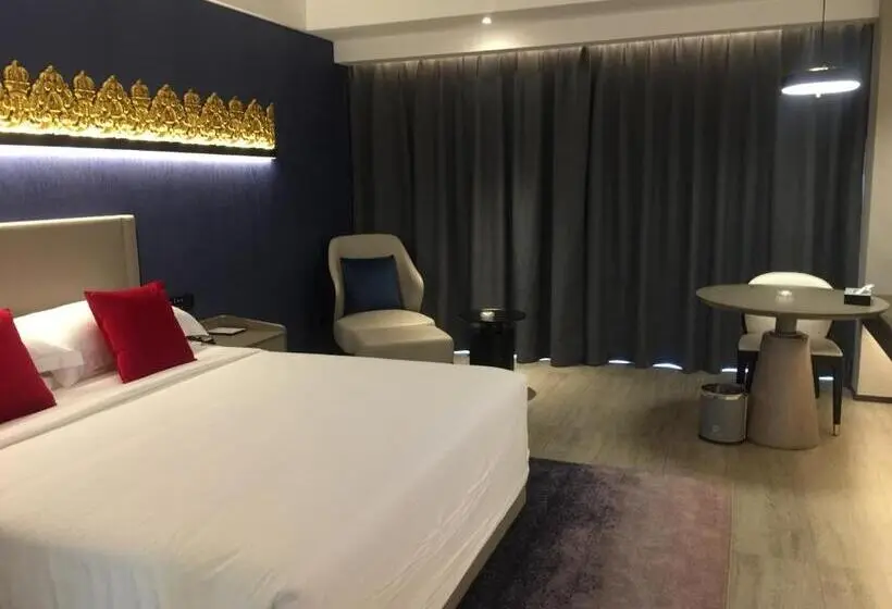 キングサイズベッドのデラックスルーム, Tian Yi International Hotel 天艺国际酒店
