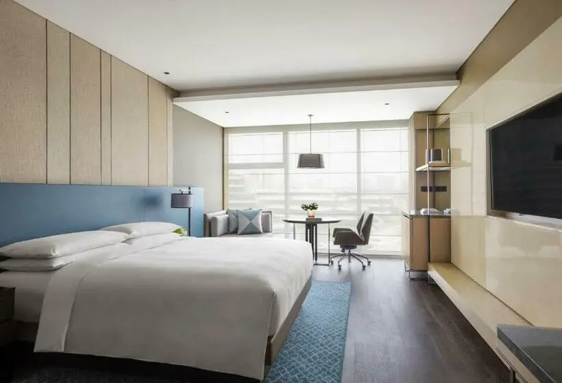 キングサイズベッドのエクゼクティブルーム, Xuzhou Marriott Hotel Lakeview