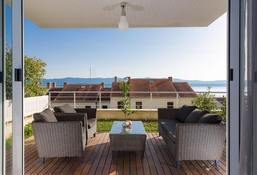 آپارتمان 2 خوابه با چشم‌انداز دریا, Apartments Villa Azzurra Bol