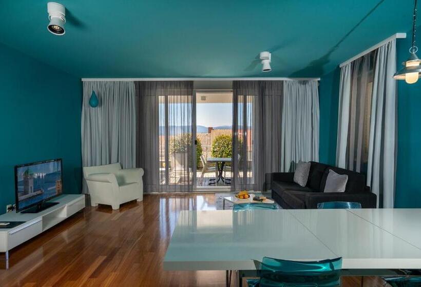 آپارتمان 2 خوابه با چشم‌انداز دریا, Apartments Villa Azzurra Bol