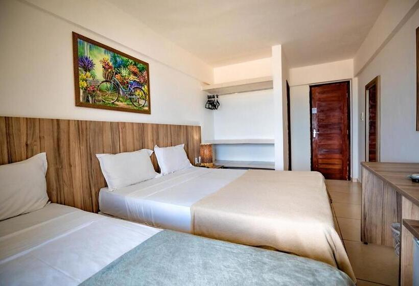 חדר דלוקס עם מרפסת נוף לים, Brisa Do Mar Beach