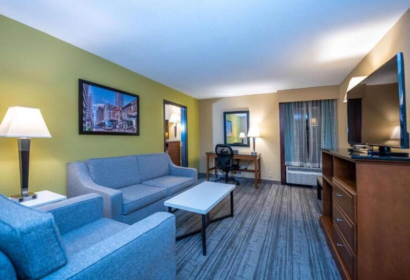 מיטת קינג בסוויטה, Best Western Plus Houston Energy Corridor