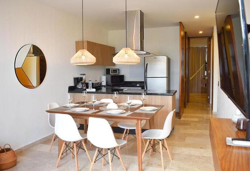 1침실 펜트하우스 아파트, Amaka Calma Tulum