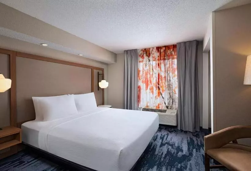 キングサイズベッドのデラックスルーム, Fairfield Inn & Suites Kansas City Airport