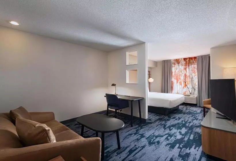 キングサイズベッドのデラックスルーム, Fairfield Inn & Suites Kansas City Airport