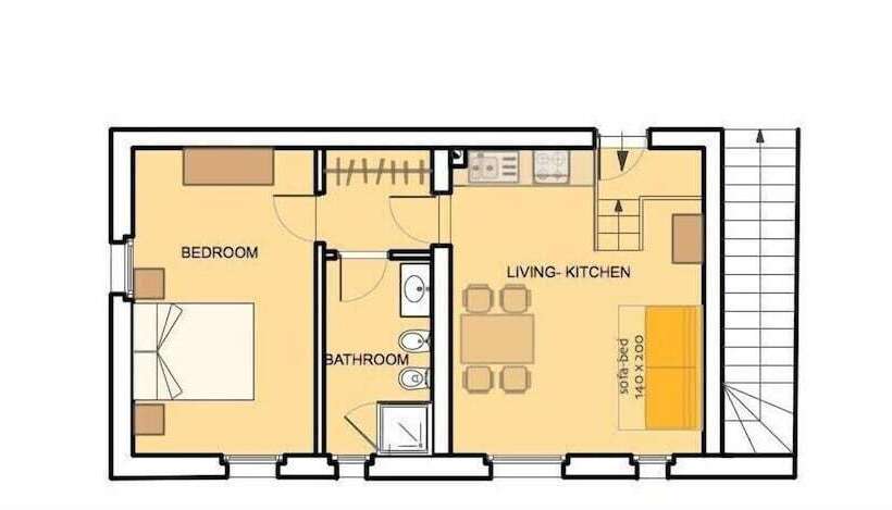 شقة غرفة واحدة, Solimago Dimora Storica