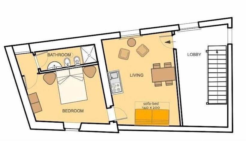 شقة غرفة واحدة, Solimago Dimora Storica