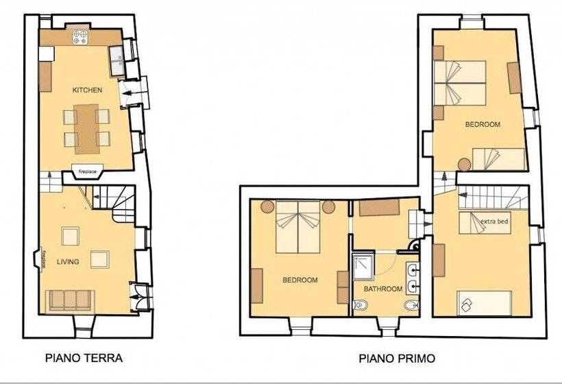 شقة غرفتين, Solimago Dimora Storica