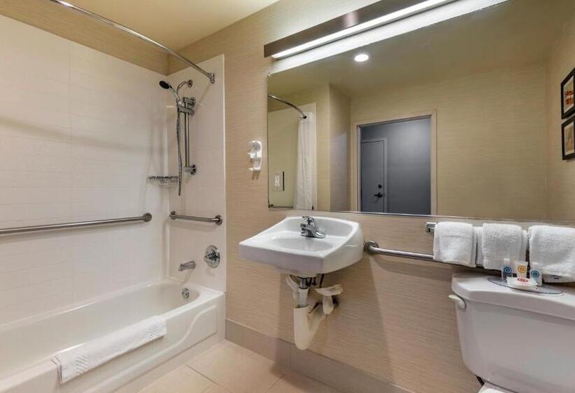 适合残疾人士使用的带超级大床的标准间, Comfort Inn & Suites North Dallasaddison