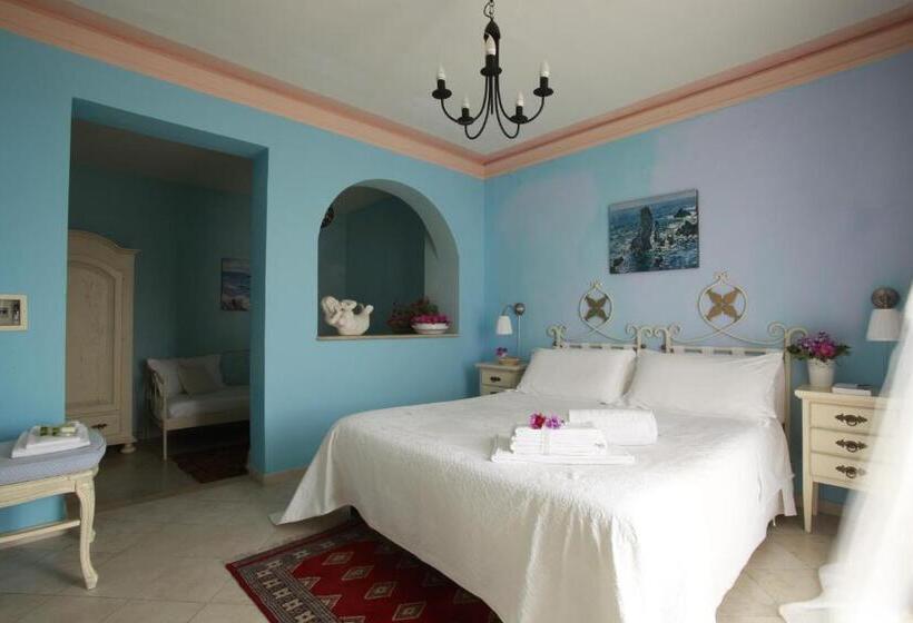 اتاق استاندارد با تراس و چشمانداز دریا, Albergo Ristorante Egadi