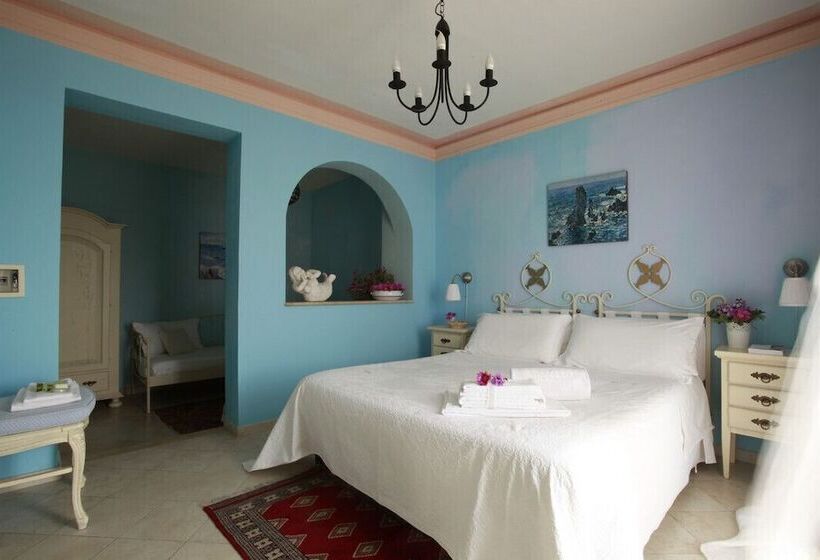 اتاق استاندارد با تراس و چشمانداز دریا, Albergo Ristorante Egadi