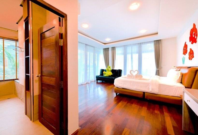 디럭스 룸 바다 전망, Phi Phi Mountain Beach Resort Sha Certified