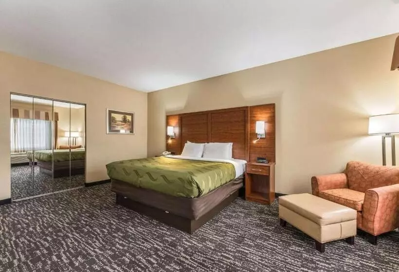 キングサイズベッドのデラックスルーム, Quality Inn & Suites Hendersonville Flat Rock