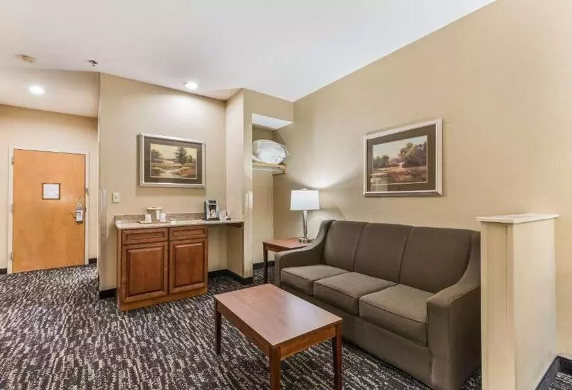 キングサイズベッドのスイートルーム, Quality Inn & Suites Hendersonville Flat Rock