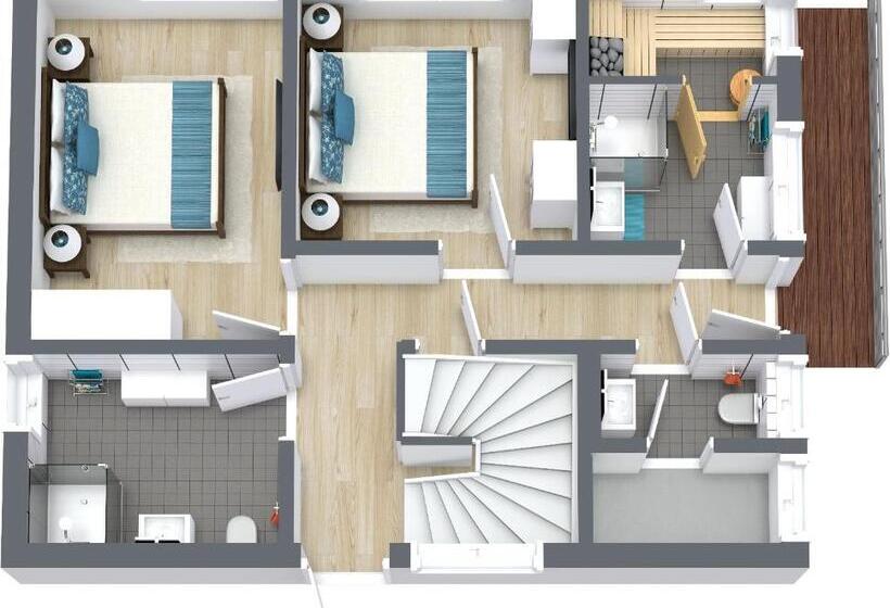 Дом 2 Спальни, Schwimmende Häuser Im Baltic Sea Resort