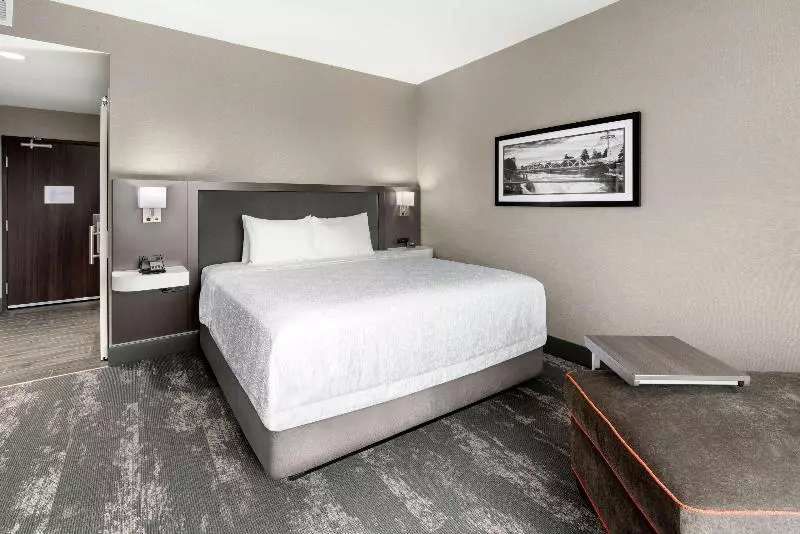 身障者適用キングサイズベッドルーム, Homewood Suites By Hilton Dallasmarket Center