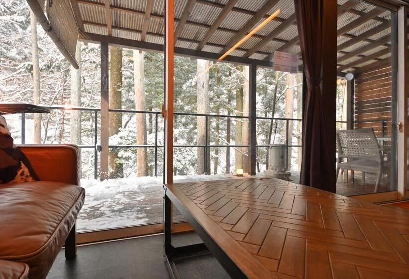 Premium room with terrace, Onsen Glamping Shimablue