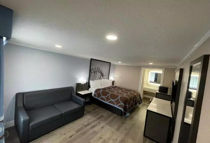 اتاق استاندارد با تخت بزرگ, Super 8 By Wyndham Kissimmee Orlando